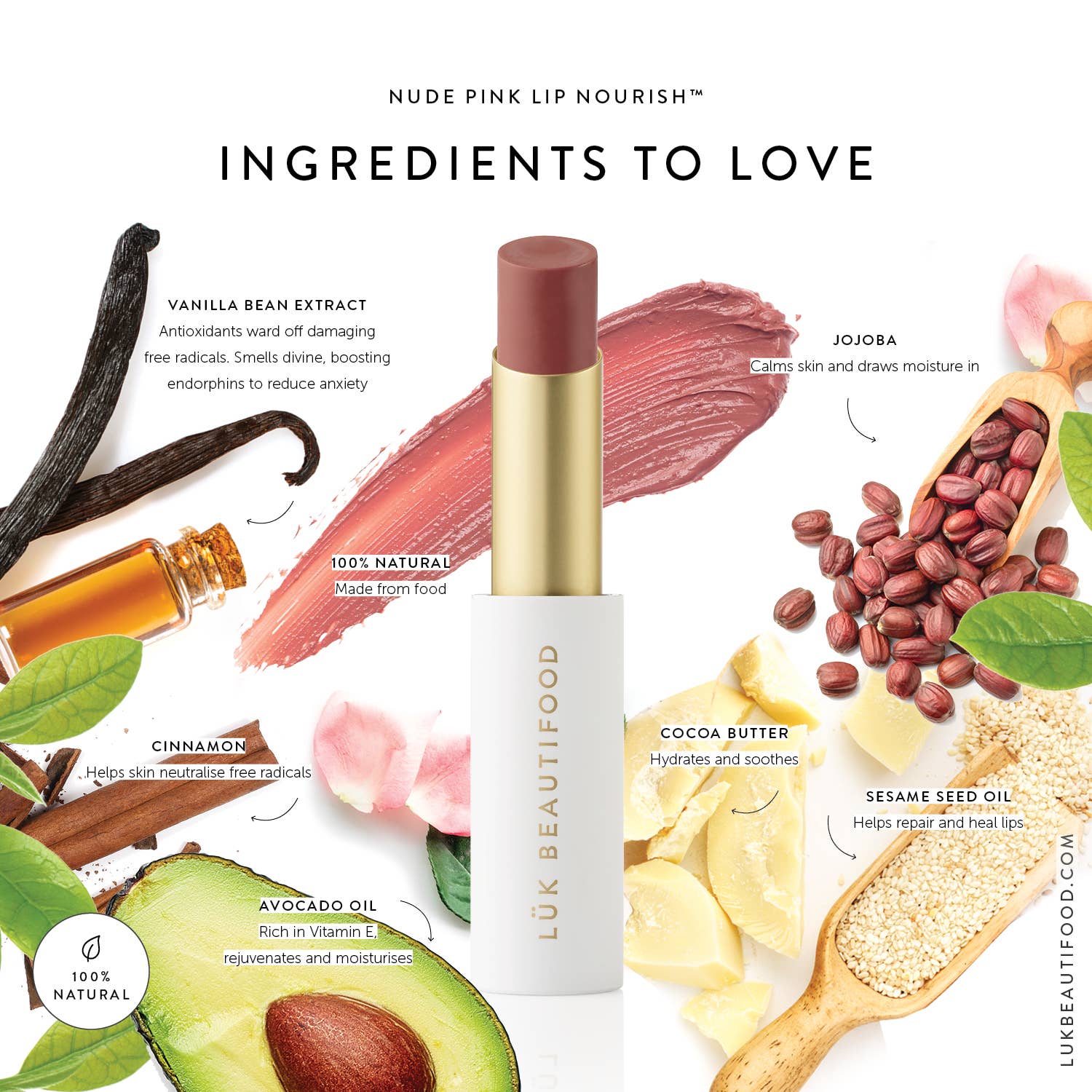 Lip Nourish™ Lipstick - Nude Pink