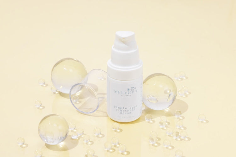 Melvory's gentle and effective natural pimple spot treatment perfect for tweens and teens.